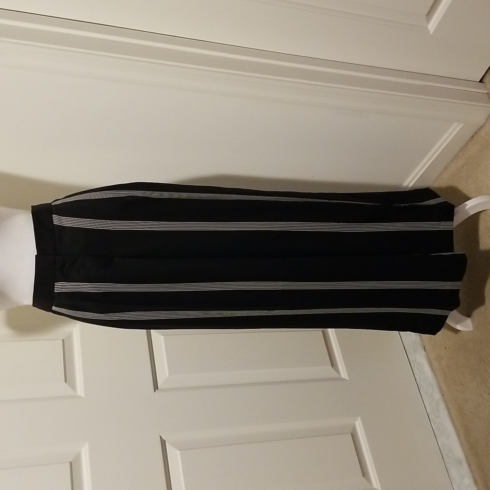 NWT Worthington Striped Slimming Wide Leg Pants Sz 10